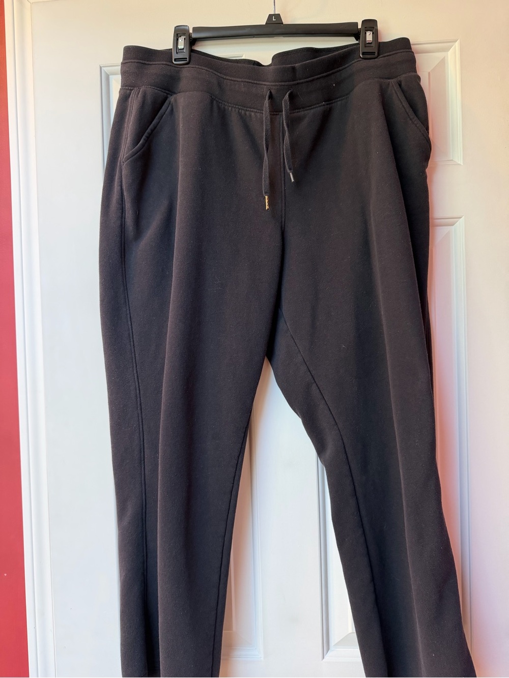 Woman's Black Drawstring Jogger Pants